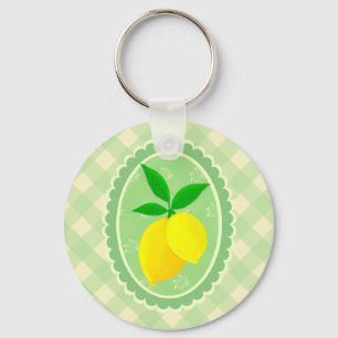 Cheery Personlig Sunny Gult Lemon Nyckelring