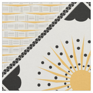 Cheery Sunburst för art déco Tyg