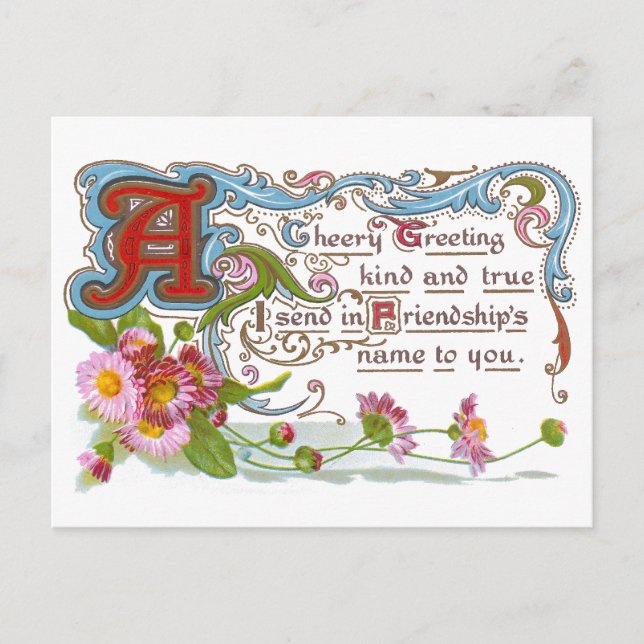 Cheery Vänskap Vykort (Framsida)