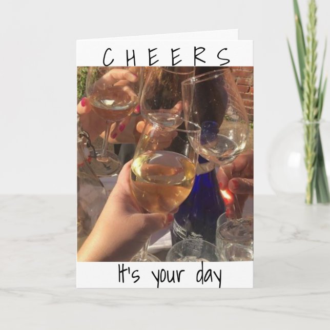 **CHEES** TILL ***BÄSTA BIRTHDAY ÄNNU*** KORT (Framsida)