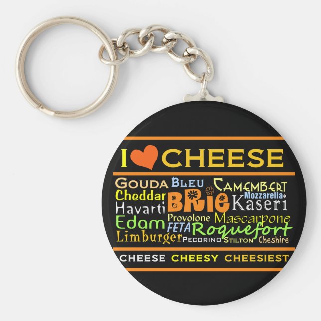 Cheese Älskare Nyckelring (Framsidan)