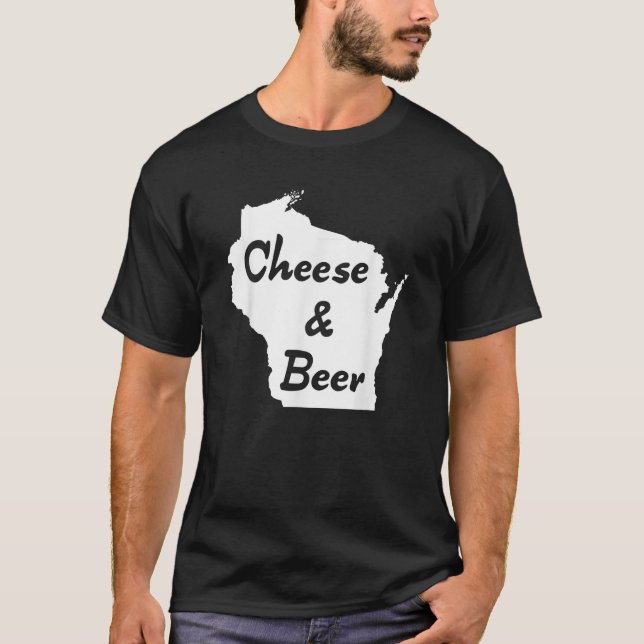 Cheese Beer Wisconsin traditionell wisco brew t sh Shirt (Framsida)