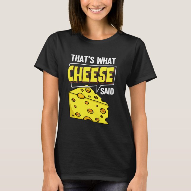 Cheese Board Sticks Vegan Funny Puns T Shirt (Framsida)