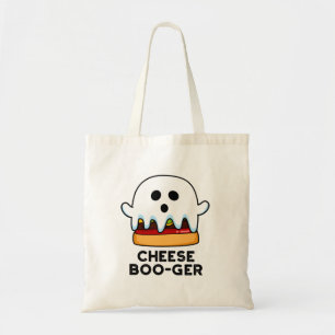 Cheese Boo-ger Funny Ghost Cheeseburger Pun Tygkasse