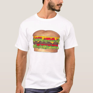 Cheese Burger Cheeseburger Hamburger Cookout Food Tee Shirt