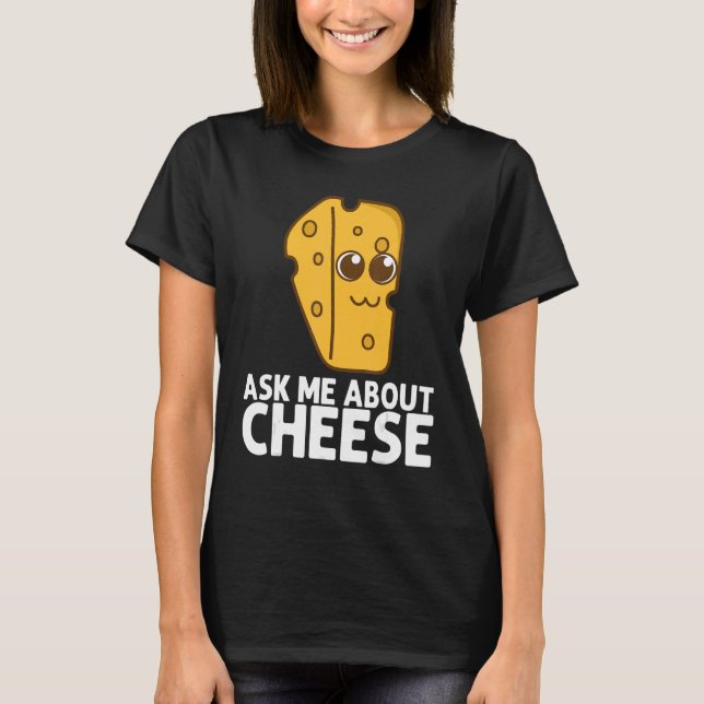 Cheese Cheddar Dairy Product  Men Women T Shirt (Framsida)