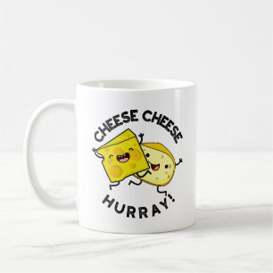 Cheese Cheese Hurray Funny Cheese Pun Kaffemugg