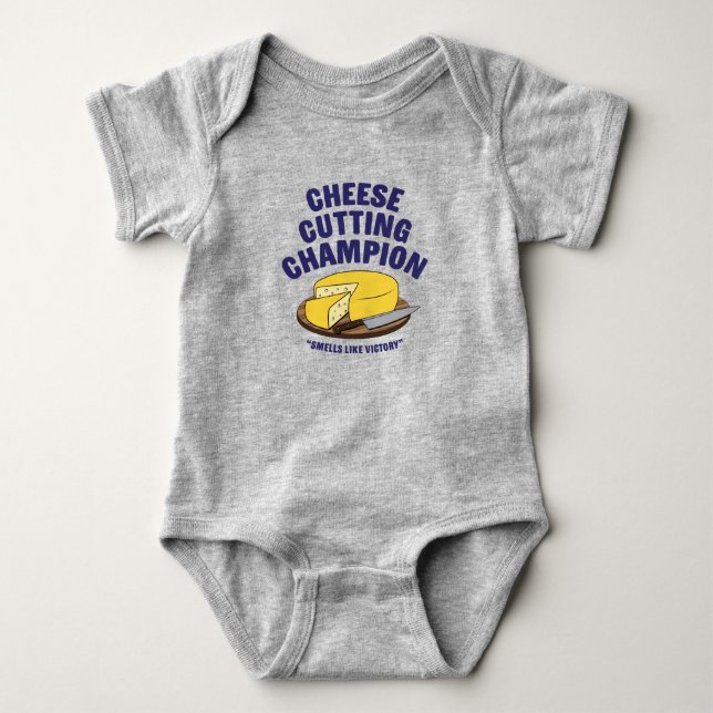 Cheese Cshing Champion Baby Bodykoste T Shirt (Framsida)