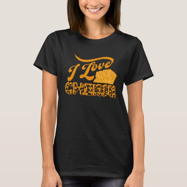 Cheese Day Celebration Cheeze  Love T Shirt (Framsida)