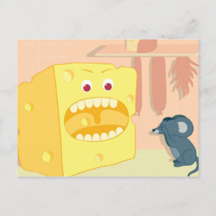 Cheese Eats Mouse Vykort