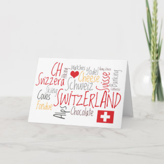 Cheese Fondue Hälsning från Schweiz Kort