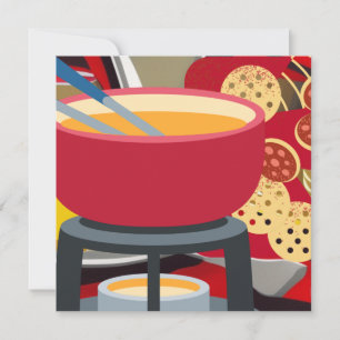 Cheese Fondue Julkort