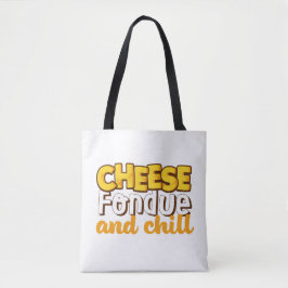 Cheese Fondue och Chill Funny och Cute Tygkasse