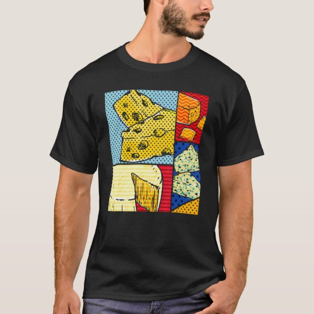 Cheese Gouda Snack Foodie Cheddar Pop Cheese T Shirt (Framsida)