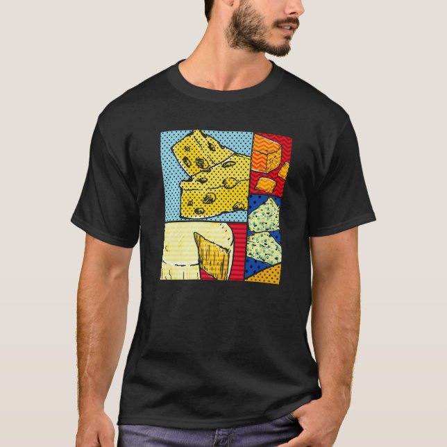 Cheese Gouda Snack Foodie Cheddar Pop Cheese T Shirt (Framsida)
