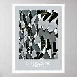 Cheese Grater, Sheffield, England Poster
