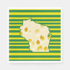 Cheese Head Wisconsin Party Napkins Pappersservett