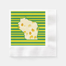 Cheese Head Wisconsin Party Napkins Pappersservett