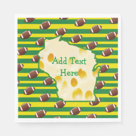 Cheese Head Wisconsin Party Napkins Pappersservett
