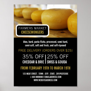 Cheese Hjul, Cheesemonger Advertising Poster