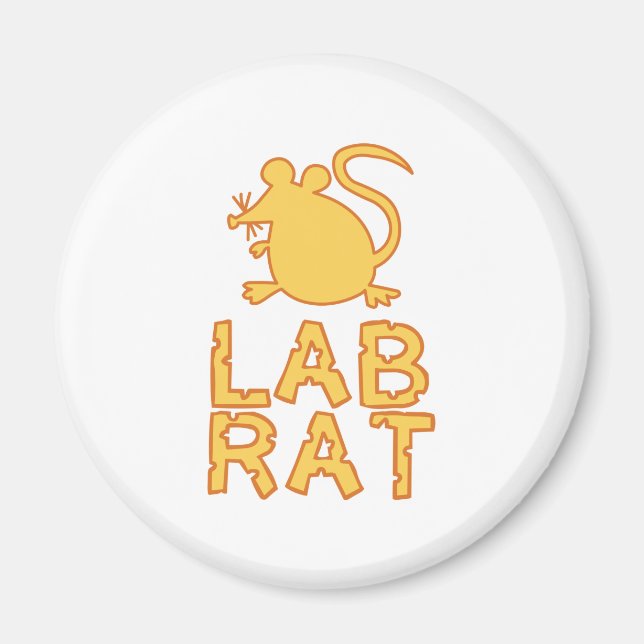 Cheese Lab Råtta Magnet (Framsidan)