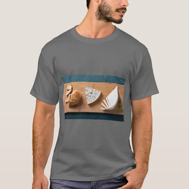 Cheese Lover Fun Graphic T Shirt (Framsida)
