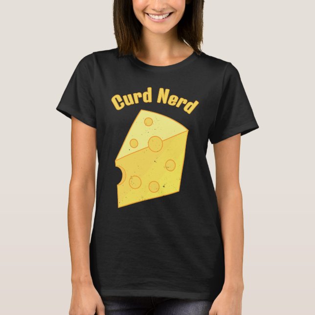 Cheese Lovers  Quark Nerd T Shirt (Framsida)