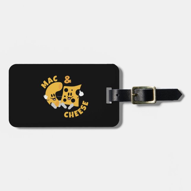 Cheese Mac & Cheese Funny Gift Idea Bagagebricka (Horisontell Framsida)