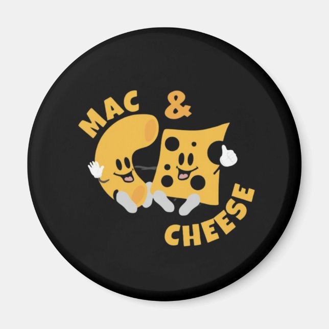 Cheese Mac & Cheese Funny Gift Idea Magnet (Framsidan)