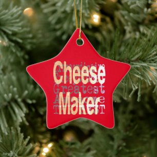 Cheese Maker Extraordinaire Julgransprydnad Keramik