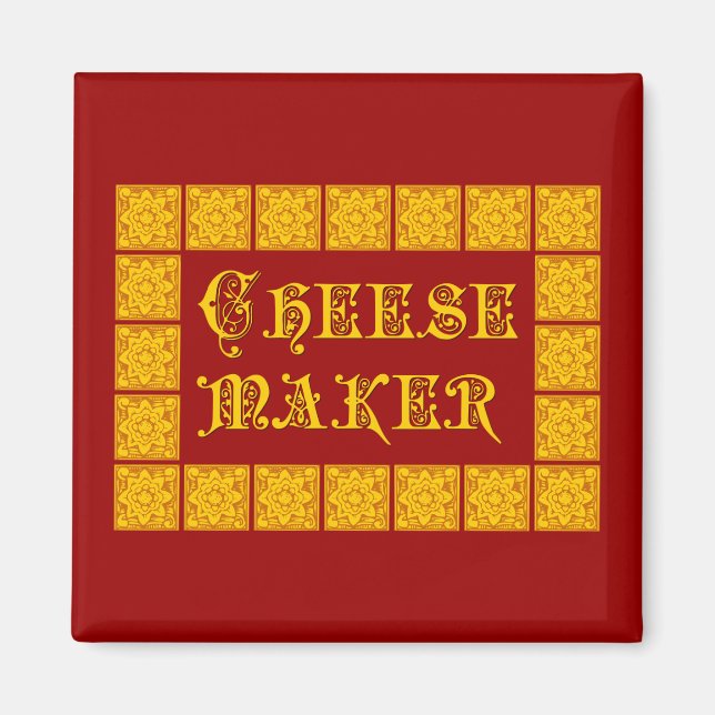 Cheese Maker Vintage Kitchen Art Magnet (Framsidan)