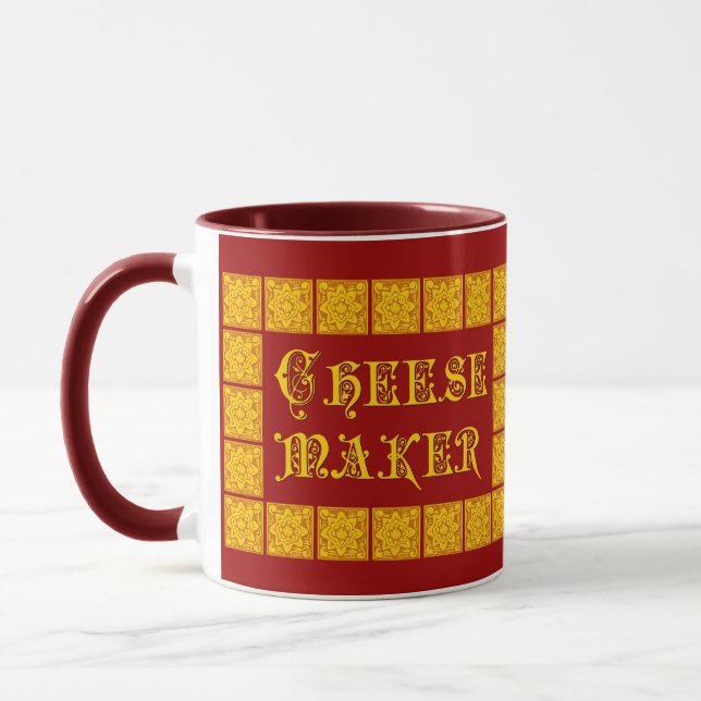 Cheese Maker Vintage Kitchen Art Mugg (Vänster)
