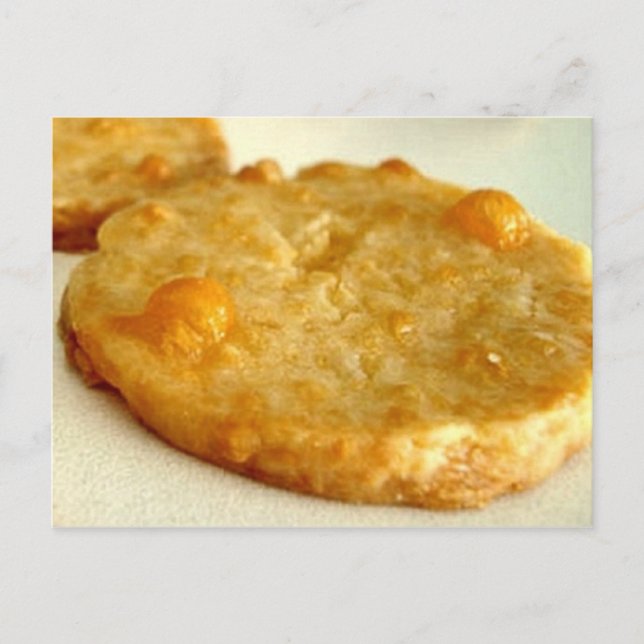 Cheese Pennies Recipe Vykort (Framsida)