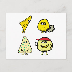 Cheese Puns Vykort