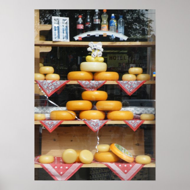 Cheese Shop Window i Amsterdam Poster (Framsidan)