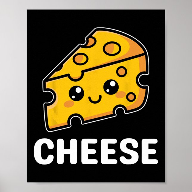 Cheese Slice Mac Macaroni Kawaii Halloween Costume Poster (Framsidan)