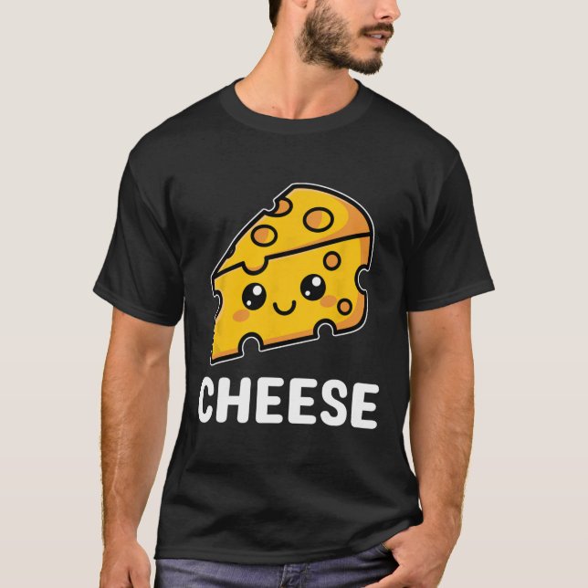 Cheese Slice Mac Macaroni Kawaii Halloween Costume T Shirt (Framsida)