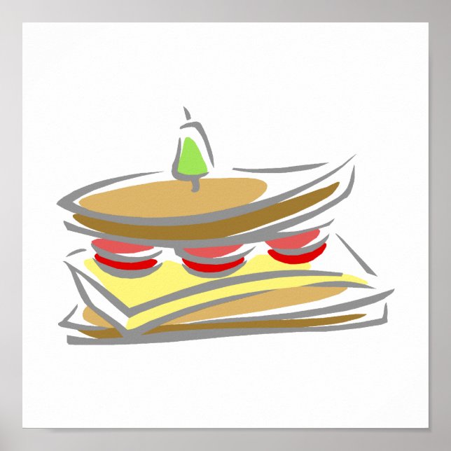 Cheese & Tomato Sandwich Poster (Framsidan)