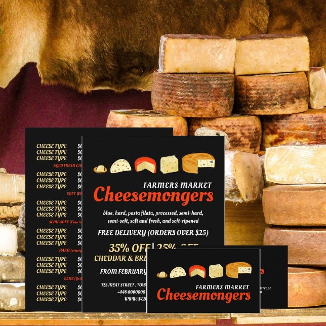 Cheese Variety, Cheesemonger Advertising Flygblad (Skapare uppladdad)