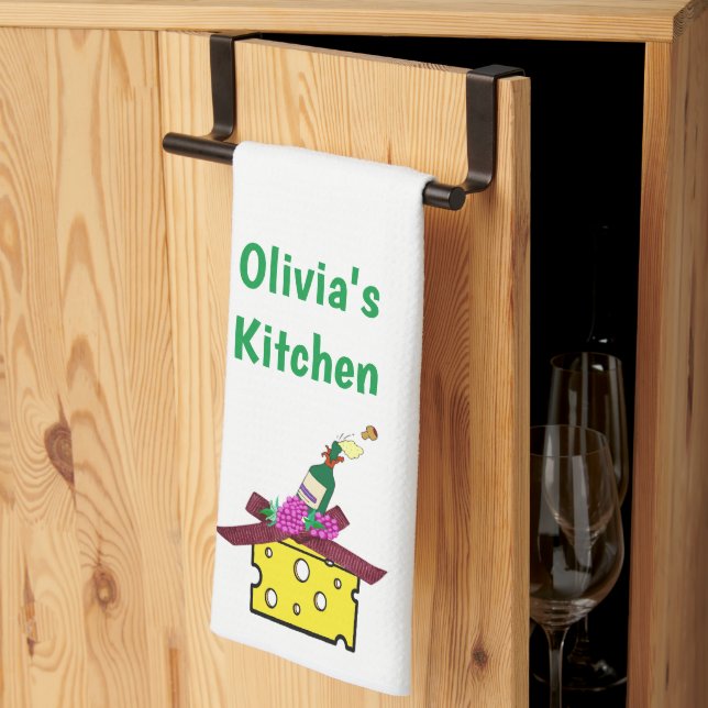 Cheese Vin Kitchen Hand Towel Kökshandduk (Thirds Fold)
