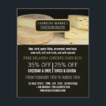 Cheese Visning, Cheesemonger Advertising Flygblad<br><div class="desc">Ost-Visning,  ostreklam,  utfällningar från Affärskortet Store.</div>