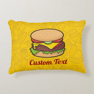 Cheeseburger accent Pillow Prydnadskudde