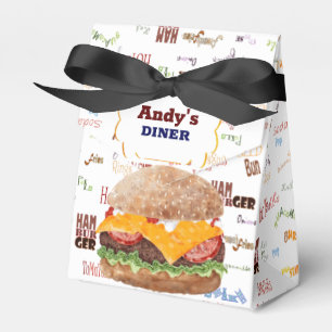 Cheeseburger BBQ Grill Fast Food Presentaskar