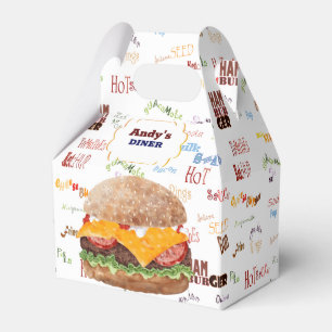 Cheeseburger BBQ Grill Fast Food Presentaskar