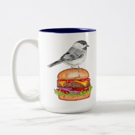 Cheeseburger Bird Chickadee Mugg