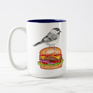 Cheeseburger Bird Chickadee Mugg