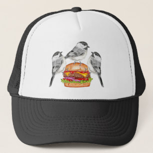 Cheeseburger Bird Trio Tahoe Mountain Chickadees Keps