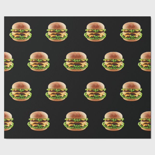 Cheeseburger Burger Fast Food Hamburger Presentpapper (Seam)