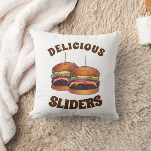 Cheeseburger Burger Hamburger Sliders Pub Food Kudde