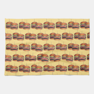 Cheeseburger Burger Hamburger Sliders Pub Pub Kökshandduk